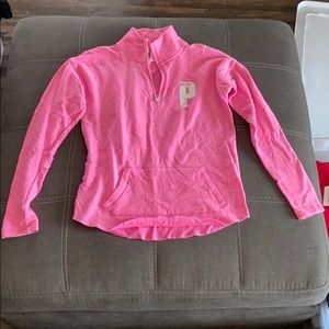 VS Pink Quarter Zip long sleeve
